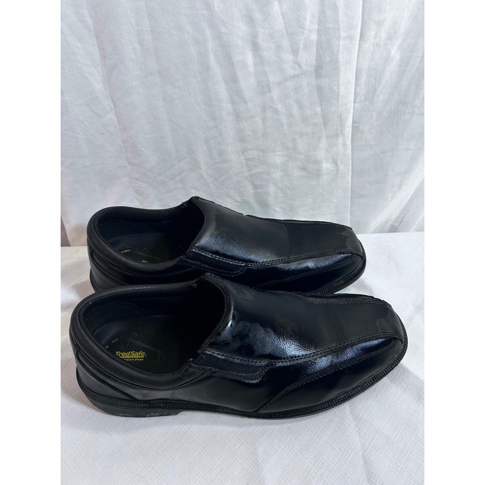 TredSafe Slip Resistant Work Shoes Size 12 Black Loafers Mens